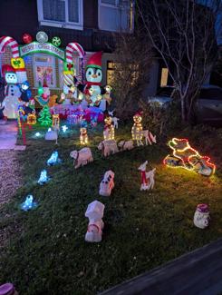 We do our lights every year. This year is no different apart from we are raising funds for the Wallace & Gromit Grand Appeal.