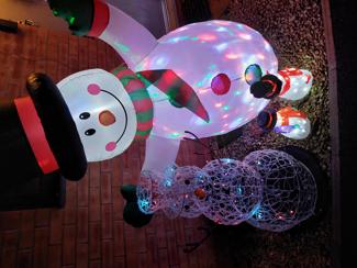 Outside and window displays. Christmas Dubs coming for the grand switch on 4/12/2025!