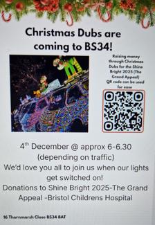 Qr code for donations included in photo. Cash/card donations accepted on the night.