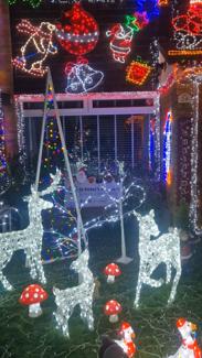 Display at the front ant the back of the house 